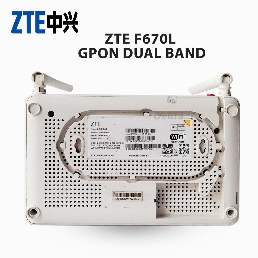 Modem GPON ONT ZTE F670L Dual Band Second/Bekas