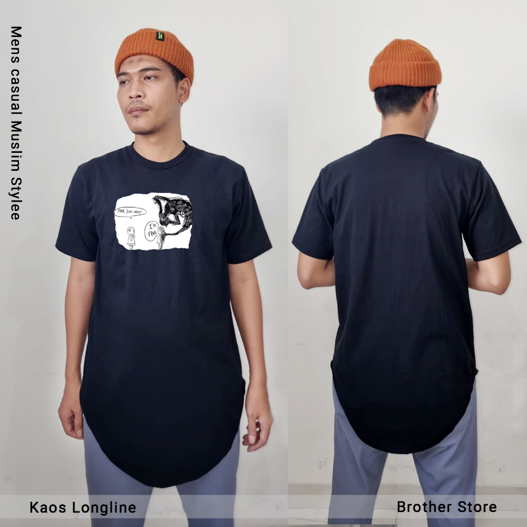 Koas Distro Longline - Koas Muslim Pria - Katun 24s Tebal - im fine Premium