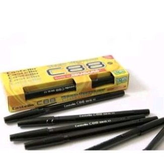 

Bolpen standard Castello C-88 hitam12+1 free