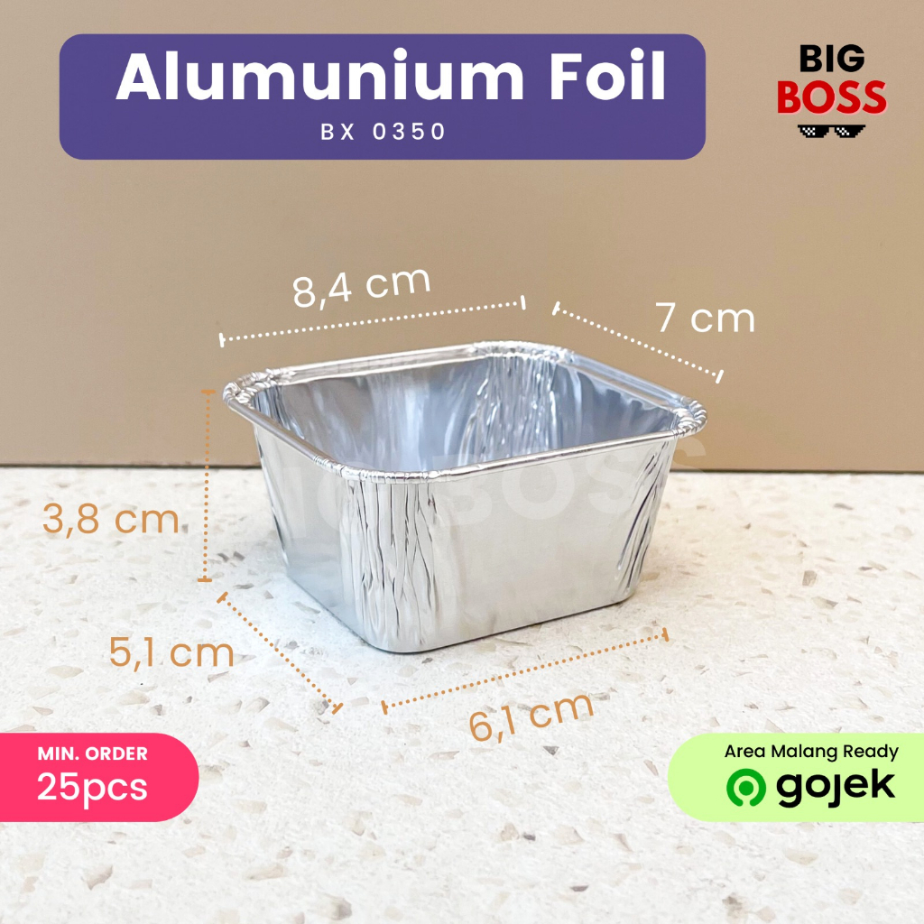 Aluminium Foil Tray Bx-0350 + Tutup Cup Macaroni Schotel / Pastel Tutup / Lasagna Mentai / Baked Pasta 100ml