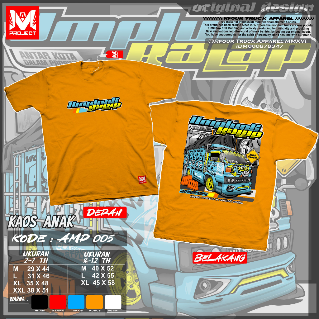 KAOS TRUK ANAK UMPLUNG BALAP 2-12 TAHUN BAJU KAOS TRUK OLENG ANAK LAKI LAKI KAOS KATUN GAMBAR TRUCK MANIA TERBARU