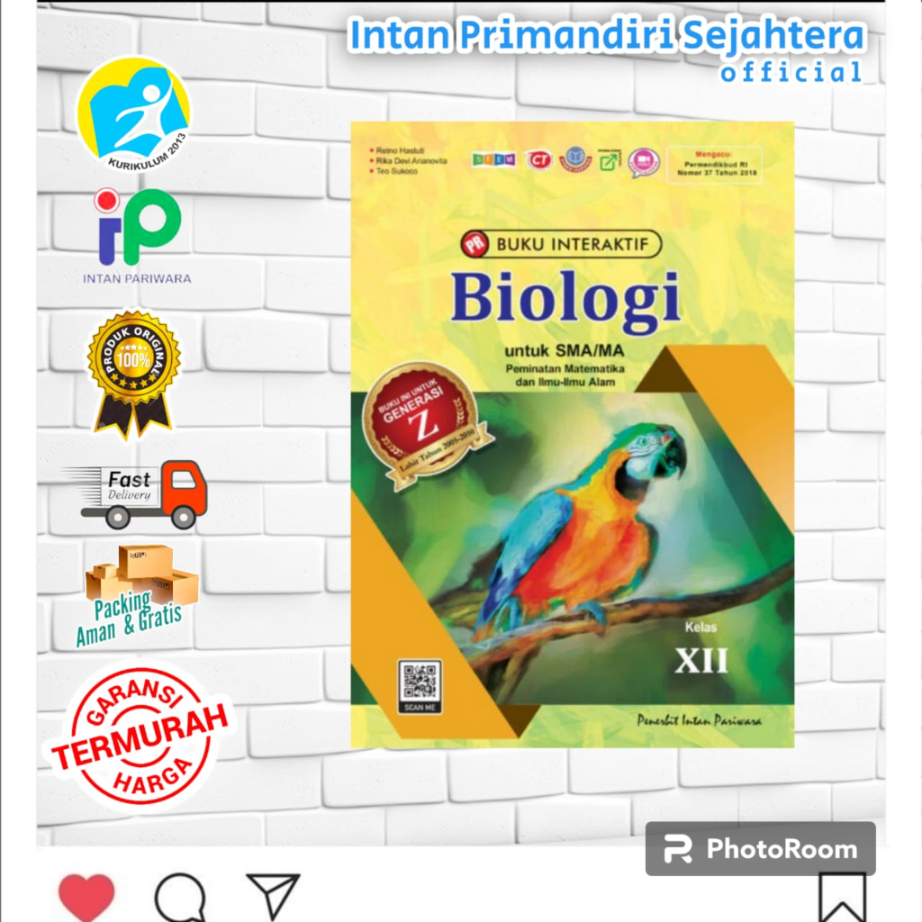 PROMO  BUKU PR INTERAKTIF SMA/MA : BIOLOGI KELAS 12 SEMESTER 1 & 2  Terbaru 2023/2024 INTAN PARIWARA