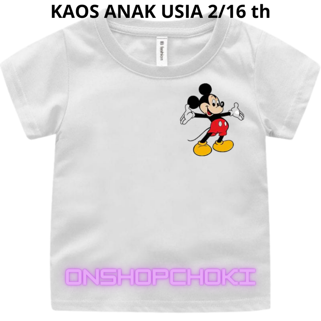 Kaos anak-anak cowok Cewek MEKY usia 2-16 Usia Kaos Oblong pakaian anak-anak