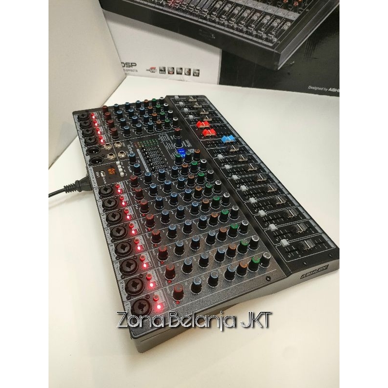 Mixer Ashley Mixing 12 12 Channel USB Bluetooth Soundcard Original