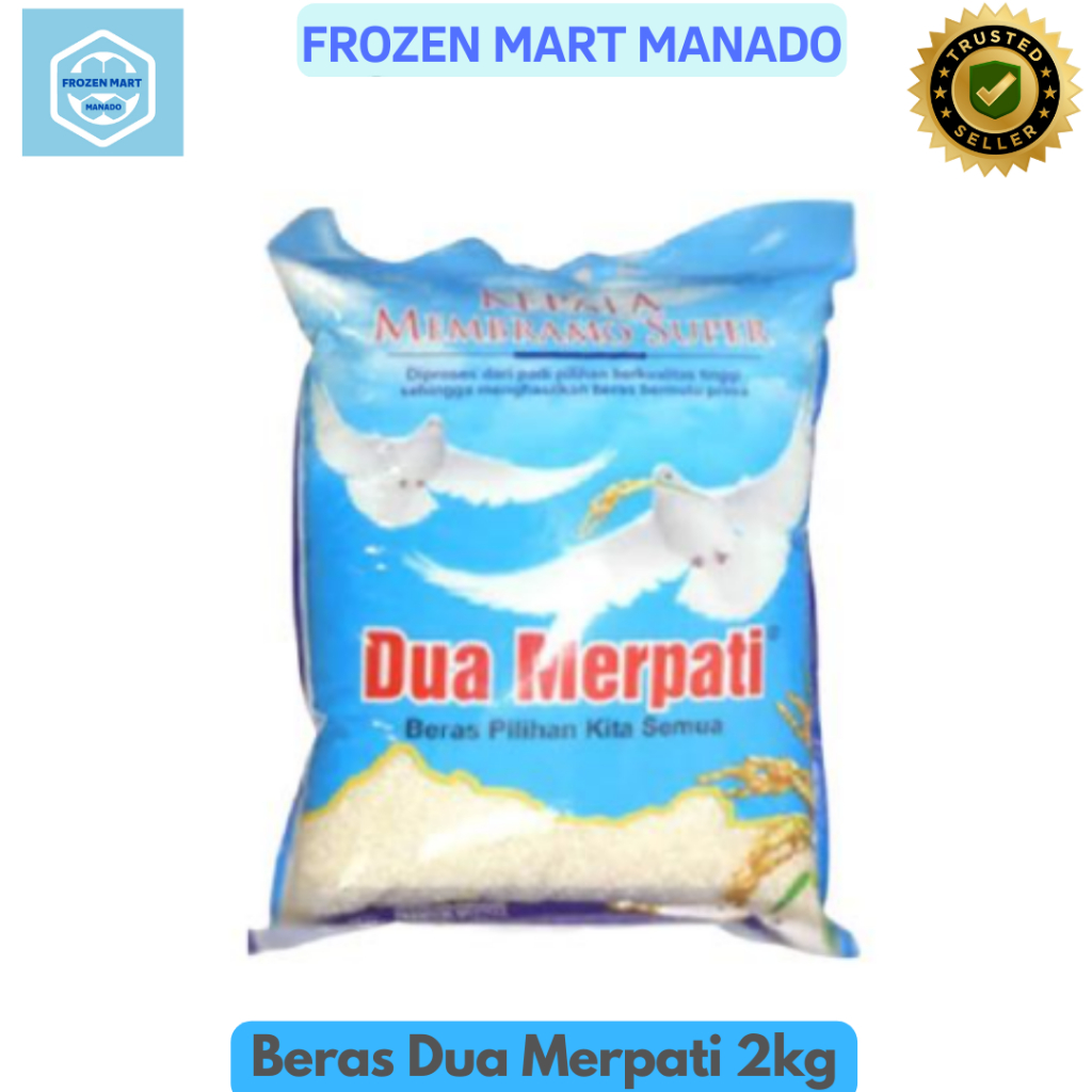 

Beras Dua Merpati 2kg - Frozen Mart Manado (Frozen Food Manado)