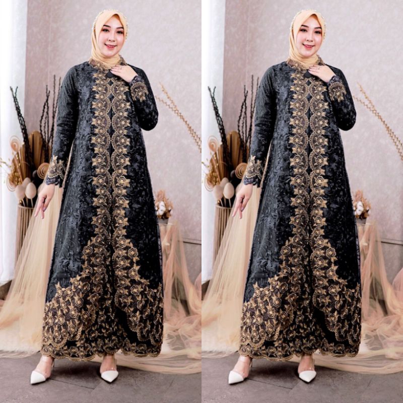 KEBAYA MODERN//UKURAN M-JUMBO(LD 120CM)GAMIS ASOKA // BAHAN TILLE BORDIR MUTIARA PREMIUM //SERAGAMAN KELUARGA//BAJU PESTA LAMARAN//BAJU LEBARAN//BAJU KONDANGAN//KEBAYA WISUDA//KEBAYA ORIGINAL//By Pelangi Jaya//MDHBROTHER