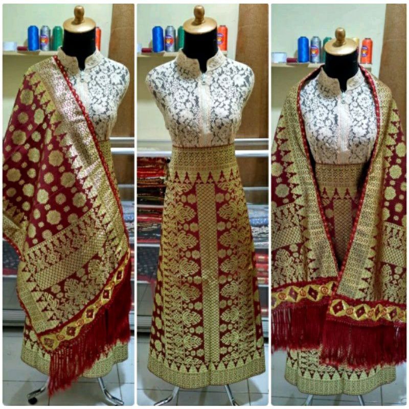 Songket Mesin Palembang lepus #songket pengantin