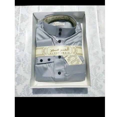 jubah import haramain kancing premium