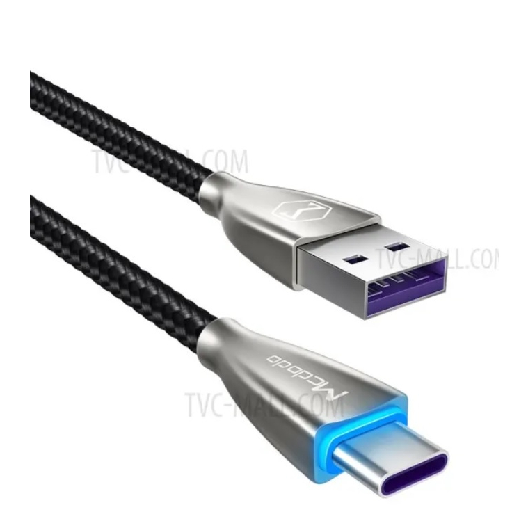 Kabel USB Type C to USB 5A FAst Charging LED