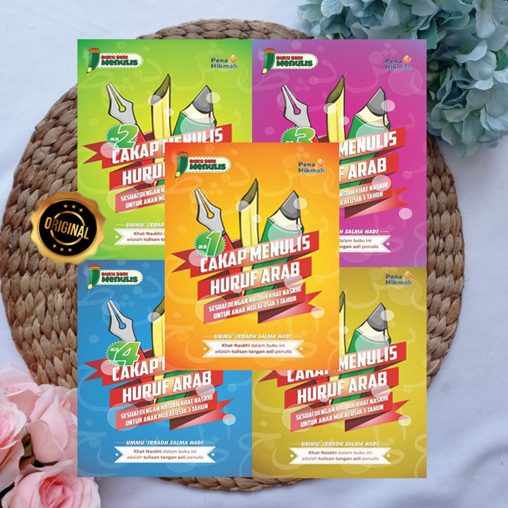 Buku Anak Cakap Menulis Arab Khoth Naskhi 1 Set 5 Jilid