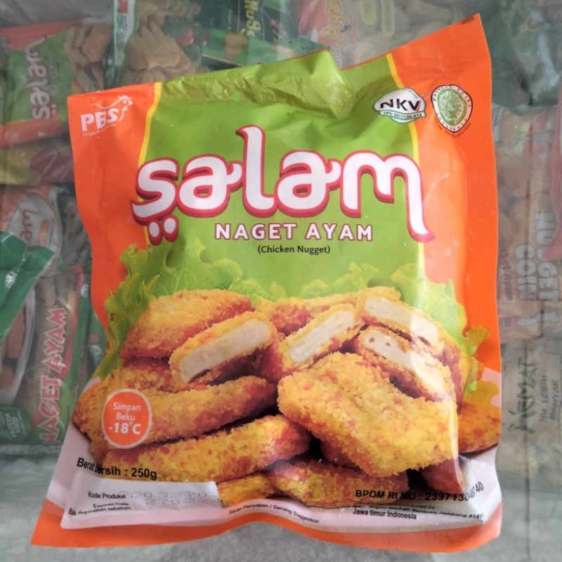 

Olahan Makanan Beku Naget Ayam SALAM Chicken Nugget mini 250g