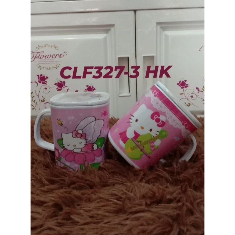 Mug Tutup Segi Melamine Vanda 3inch HelloKitty l C 327-3