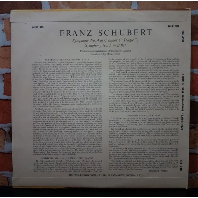 Vinyl Piringan Hitam 12 inch Franz Schubert