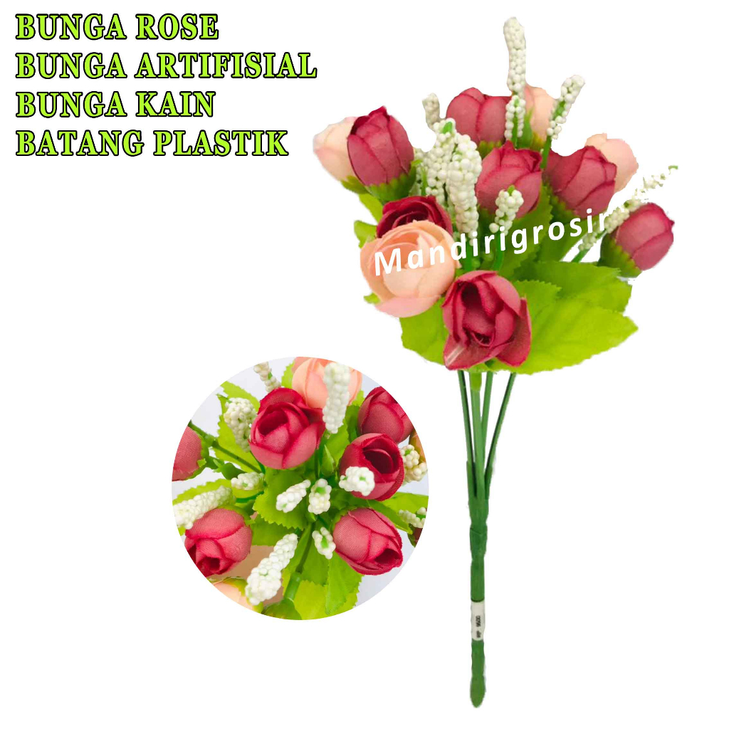 Bunga Dekorasi* Bunga Rose* Bunga Hias* Bunga Plastik