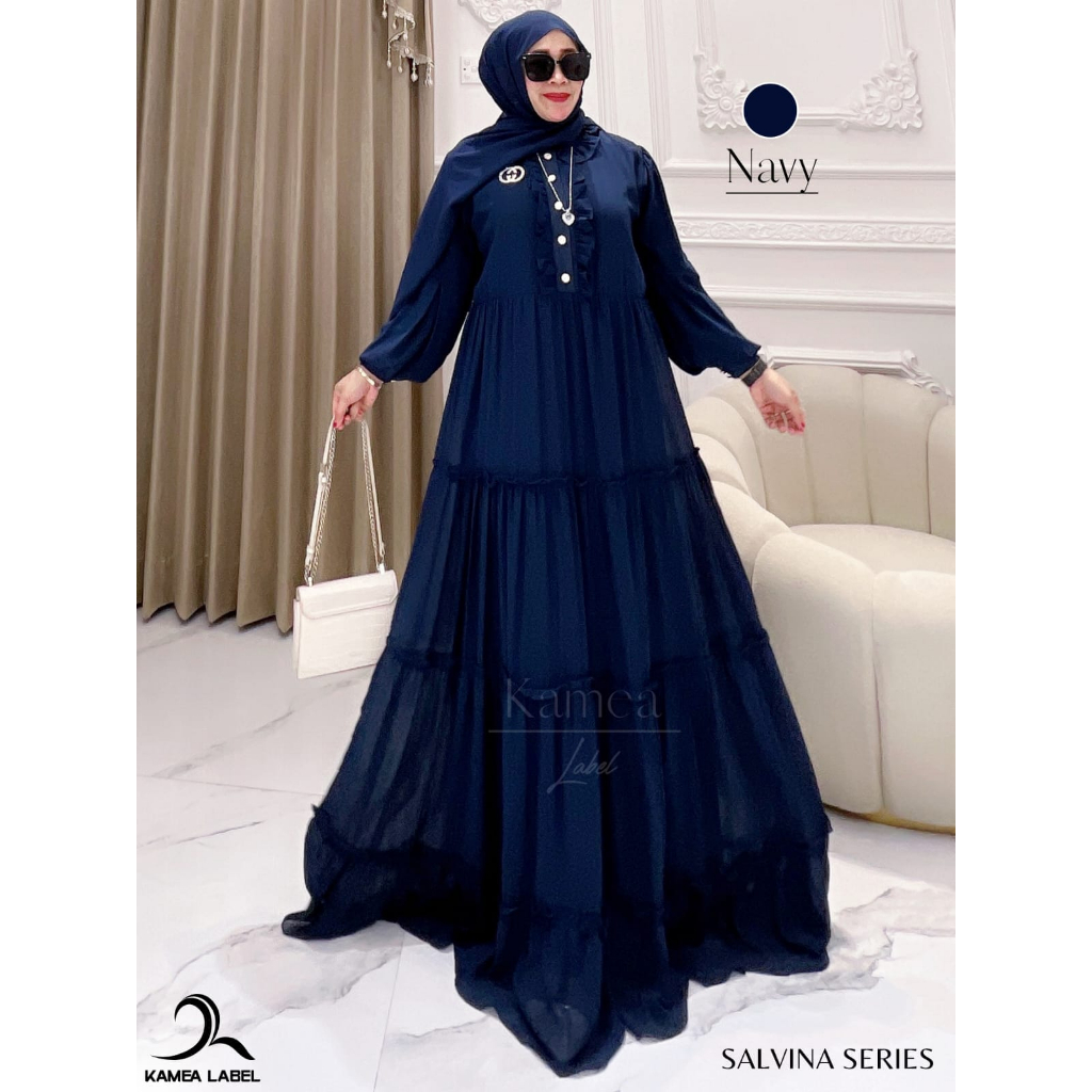 SALVINA DRESS POLOS ELEGAN TERBARU