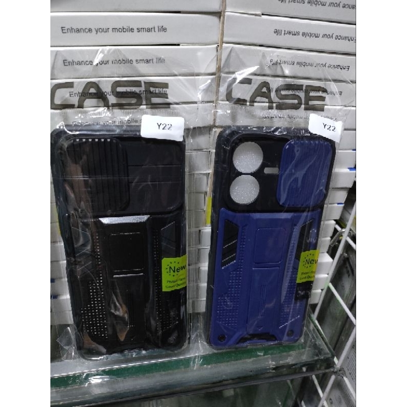 Softcase Vivo Y22 2022 Y22S Silikon Casing Case Spigen Transforme Magnetic Stading Slending Camera