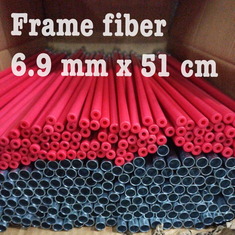 Frame rangka tenda fiber 6.9 mm merah rangka tenda tiang tenda bingkai tenda