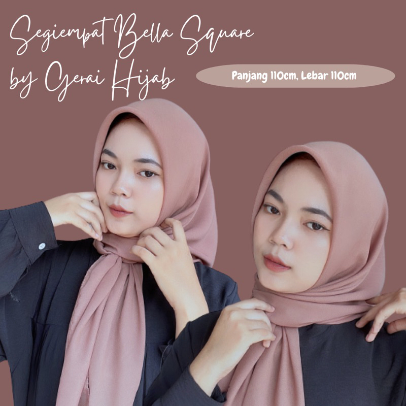 JILBAB SEGI EMPAT BELLA SQUARE POLYCOTTON/POTTON