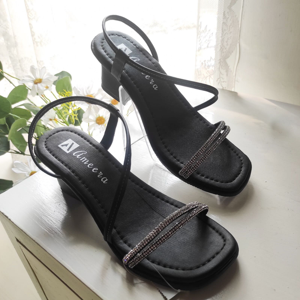 Sandal Heels Tali Wanita Hak Tahu 5cm Ameera By mikayla New Model 2023