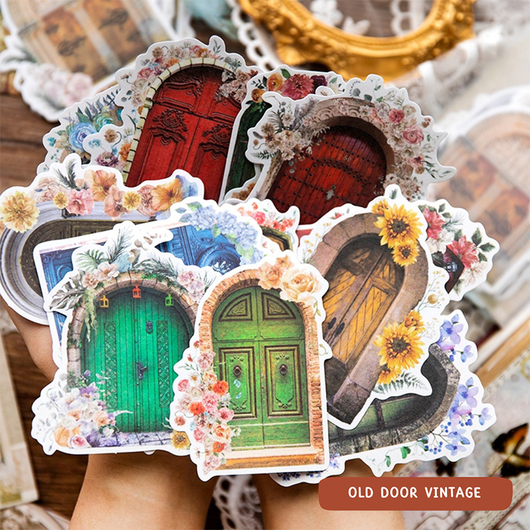 

Bullet Journal Kit I (5 pcs) Old Door Vintage ~ Decorative Sticker