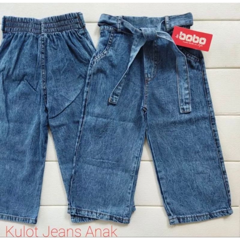 CELANA KULOT JEANS ANAK USIA 3 - 7 TAHUN