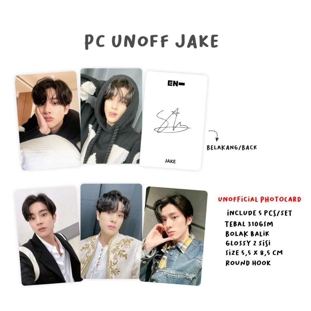 [2 SISI] Photocard Enhypen Selca Unofficial