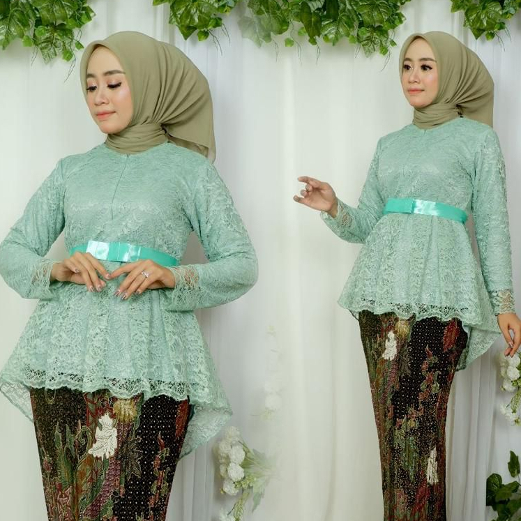 Gallery Kebaya - Atasan kebaya brukat aurora / kebaya brokat pinguin / kebaya modern / braidsmaids