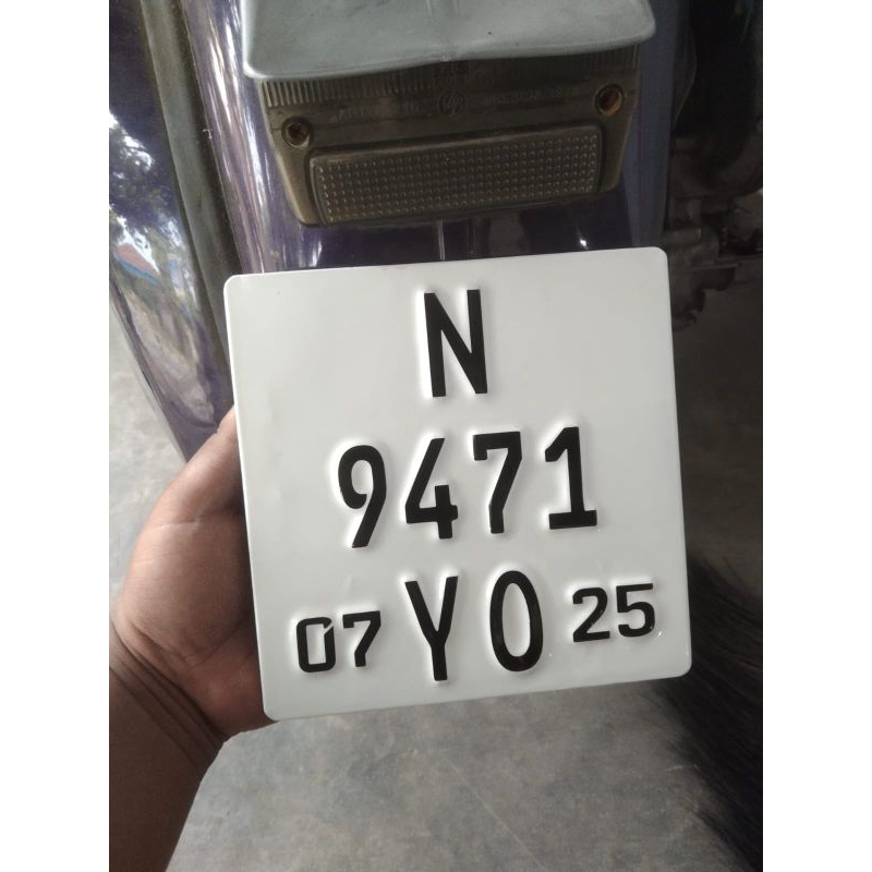 plat nomor vespa