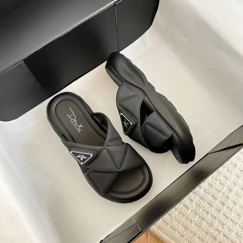 Sandal Slop Jelly Wedges Dfax Calina Silang Import High Quality