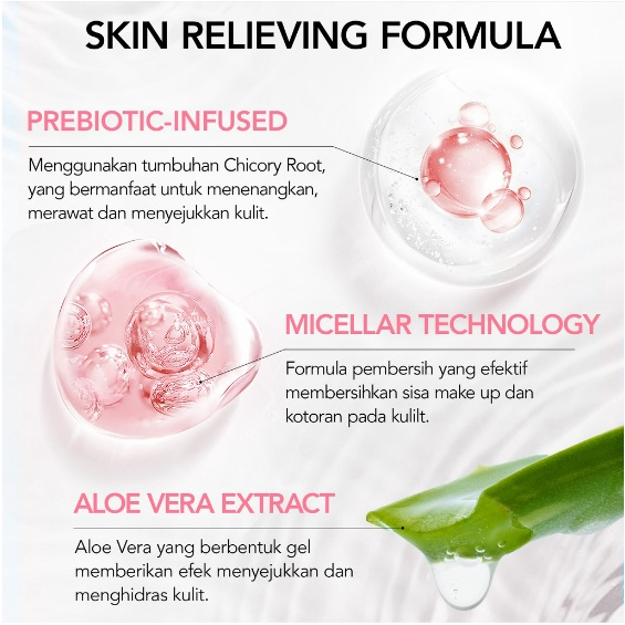 YOU Prebiotic Infused Micellar Water Cleansing | Pembersih Make Up 4 in 1 | Makeup Remover