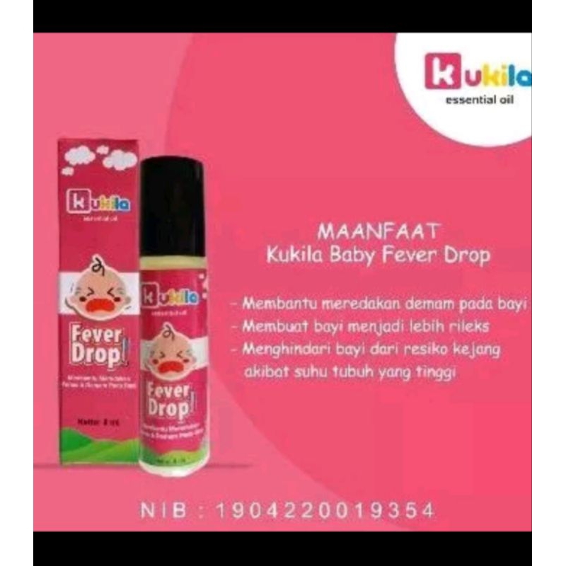 Kukila essentials oil baby / Kukila fever drop menurunkan demam anak