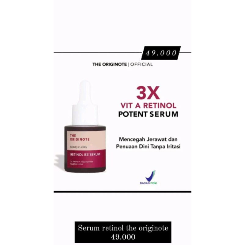 Serum retinol the originote
