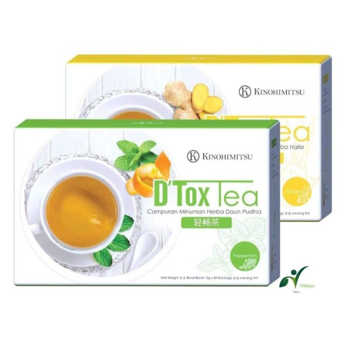 

KINOHIMITSU D'Tox Tea Ginger - Peppermint minuman Herba Sehat Alami Bantu lancarkan pencernaan