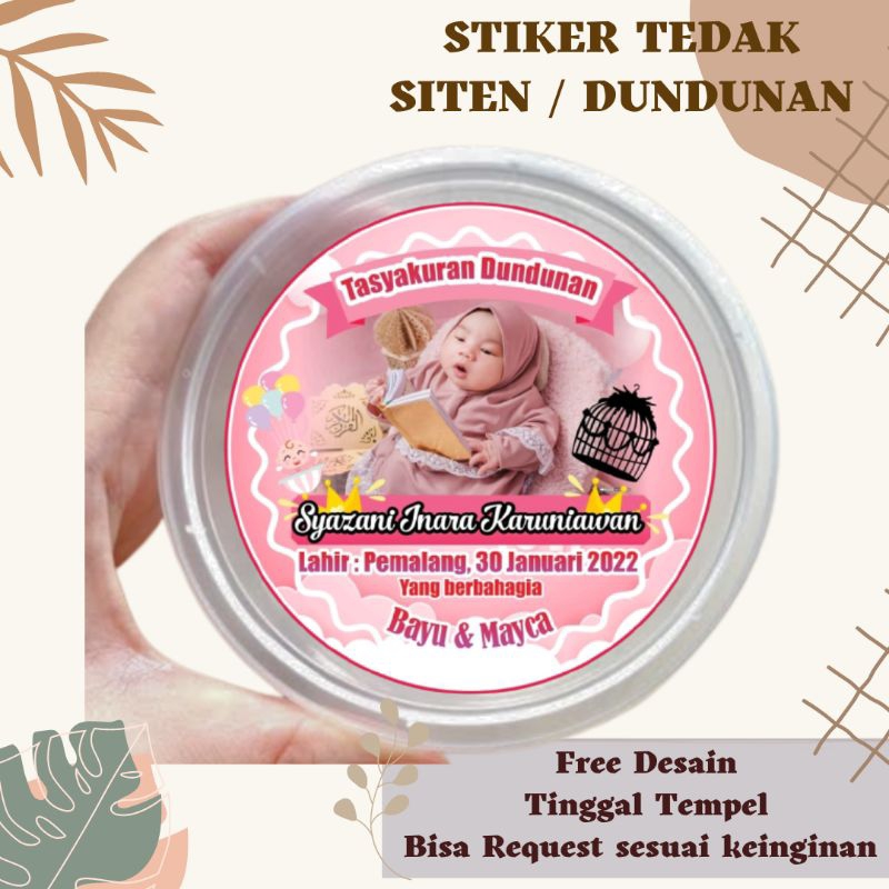 

stiker dundunan stiker tedak siten tasyakuran