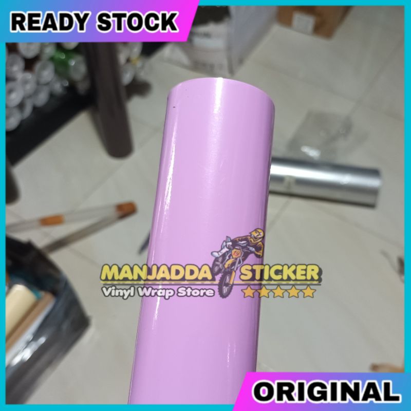 Permeter stiker skotlet motor ungu lilac taro glossy lebar bahan 122cm