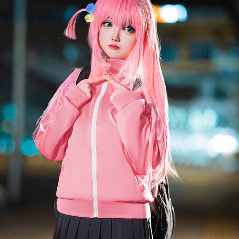 Bocchi the Rock Jacket Jaket Cosplay Wanita Kawaii