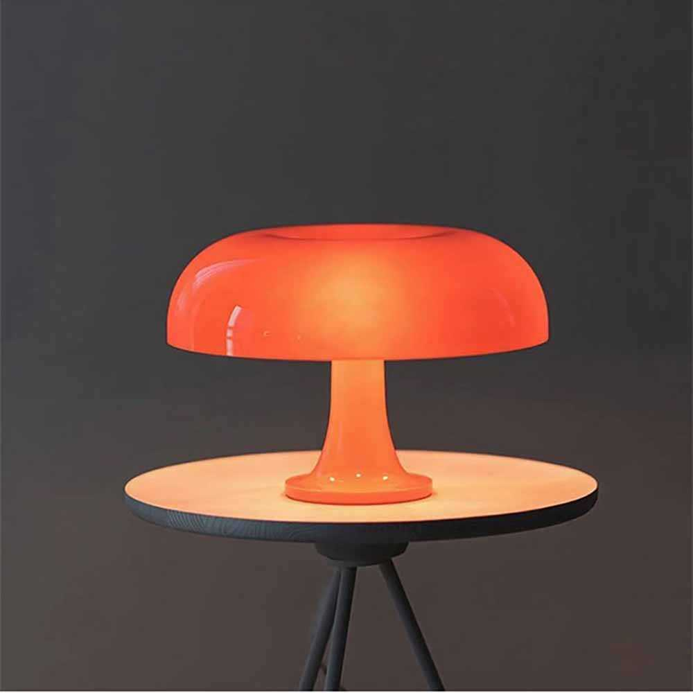 Lampu Meja Hias LED Mid Century Mushroom 4 LED 5W 3 in 1 Color Lampu Desain Unik Minimalis Temperatur Warna