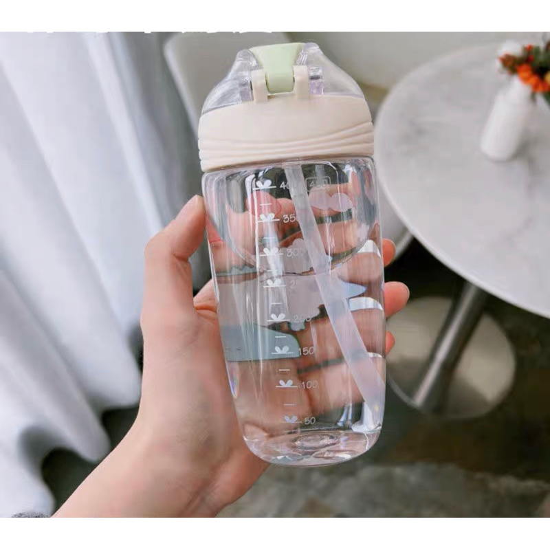 2677 BOTOL MINUM ANAK KARAKTER ANIMAL LUCU 450ML - BOTOL MINUM EKSKLUSIF DENGAN SEDOTAN - WATER BOTTLE SUSU ANAK ANTI TUMPAH