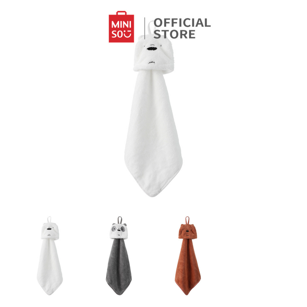 MINISO Handuk Tangan We Bare Bears Collection Hand Towel 82% polyester Towel