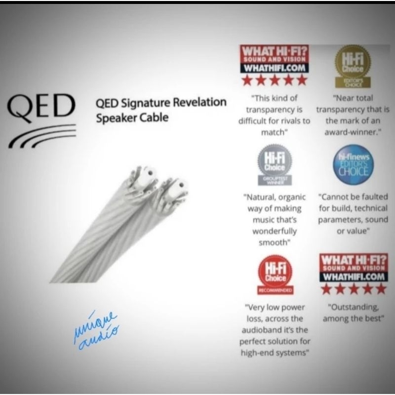 Qed Signature Revelation Kabel Speaker Harga per Meter