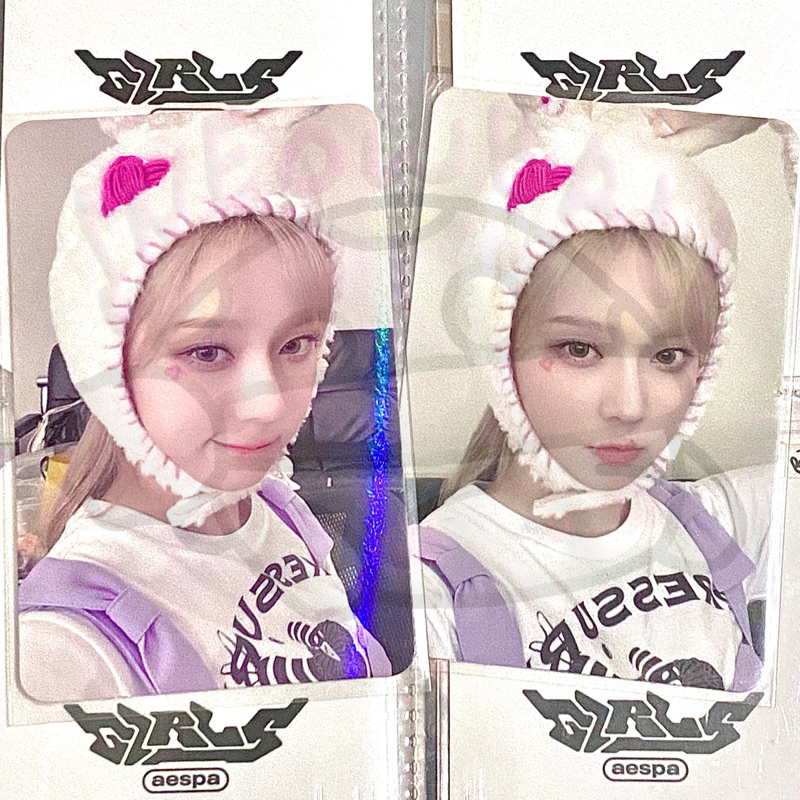 PC PHOTOCARD OFFICIAL WINTER TRADING CARD TC LTS HOTTRACKS BUNNY AESPA