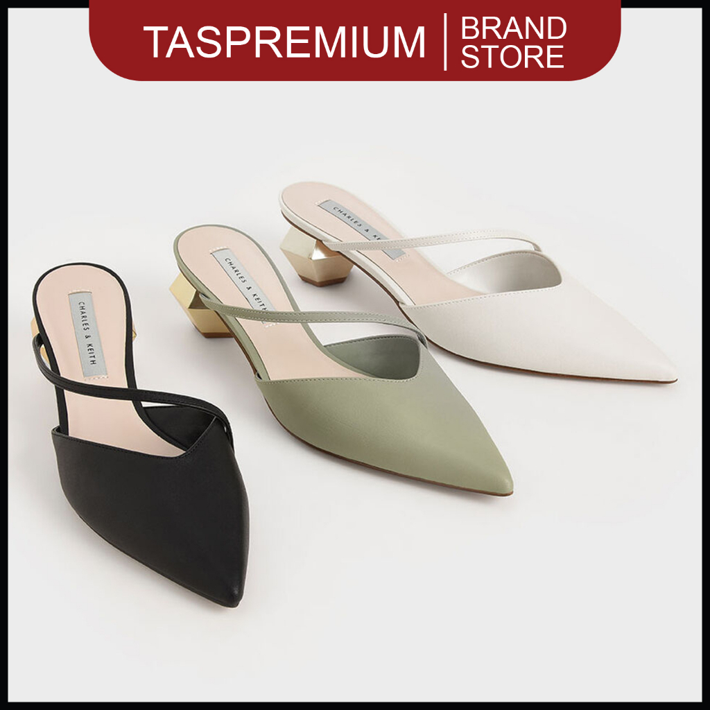 Sepatu Sandal / Sendal Wanita Import Heels untuk Pesta Kondangan Slip On Kekinian Korean Style C 416 Kualitas Premium dan Murah Bahan Kulit C416 by TasPremium_id