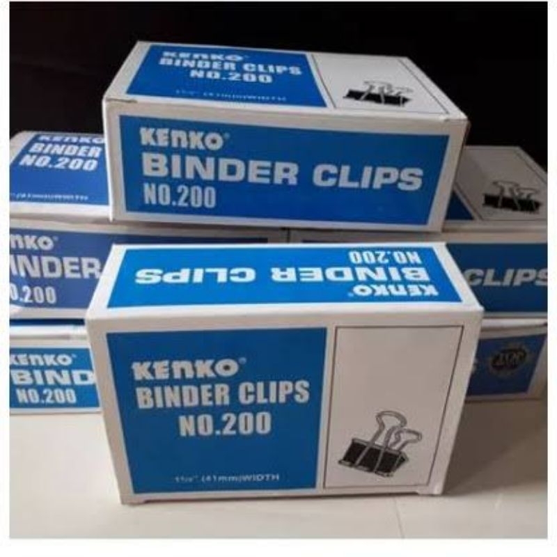 

BINDER CLIP NO. 200 KENKO / PENJEPIT KERTAS / CLIP