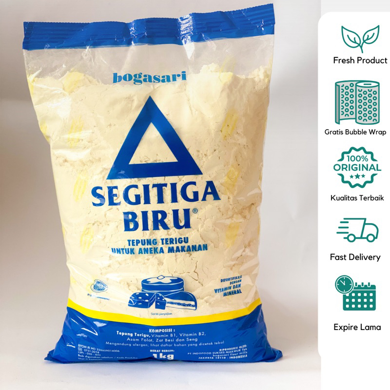 

Tepung Terigu Segitiga Biru Kemasan 1kg