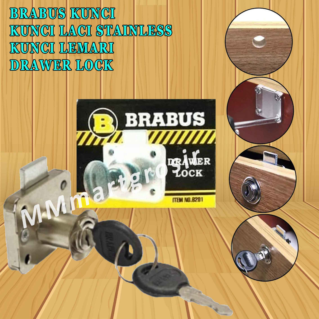 Brabus / Kunci Laci / Drawer Lock / Kunci Lemari