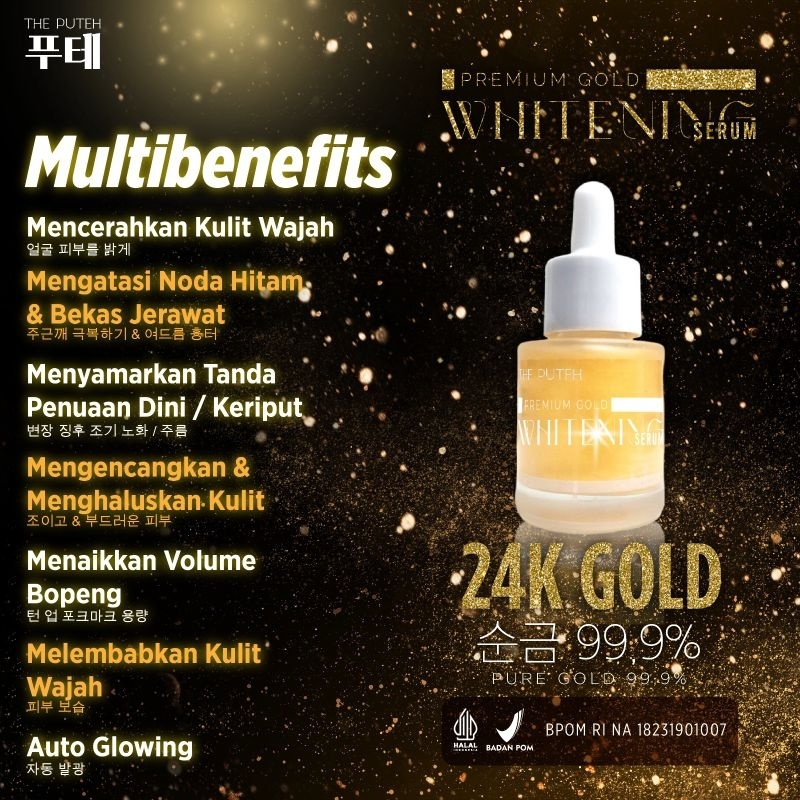 🇰🇷THE PUTEH PREMIUM GOLD WHITENING SERUM 20ML