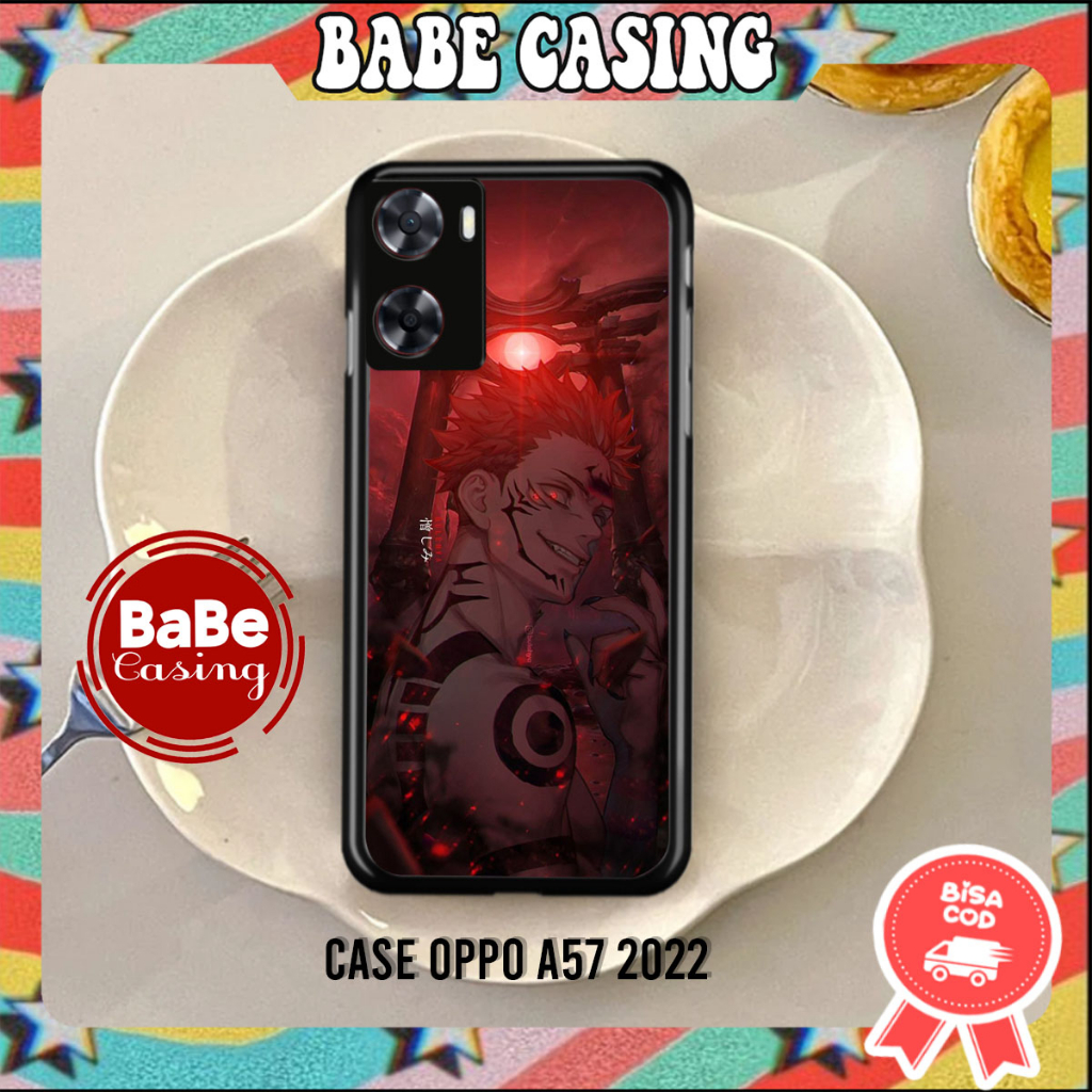 Casing oppo a57 2022 case hp oppo a57 2022 kesing terbaru case anime motif [ ANIMESUKUNA ] case soft
