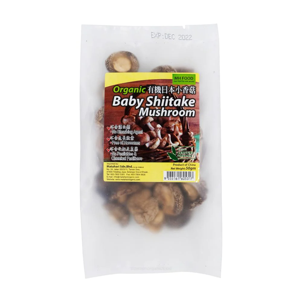 MH Organic Baby Shitake Mushroom 50gr