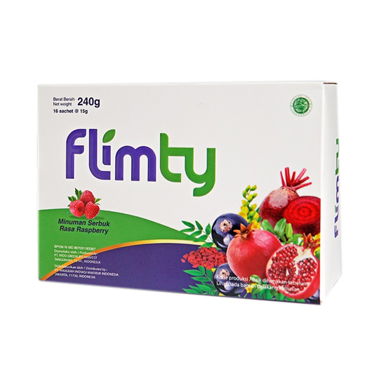 

FLIMTY RASA RASPBERRY MINUMAN SERAT FIBER DRINK PER BOX ISI 16