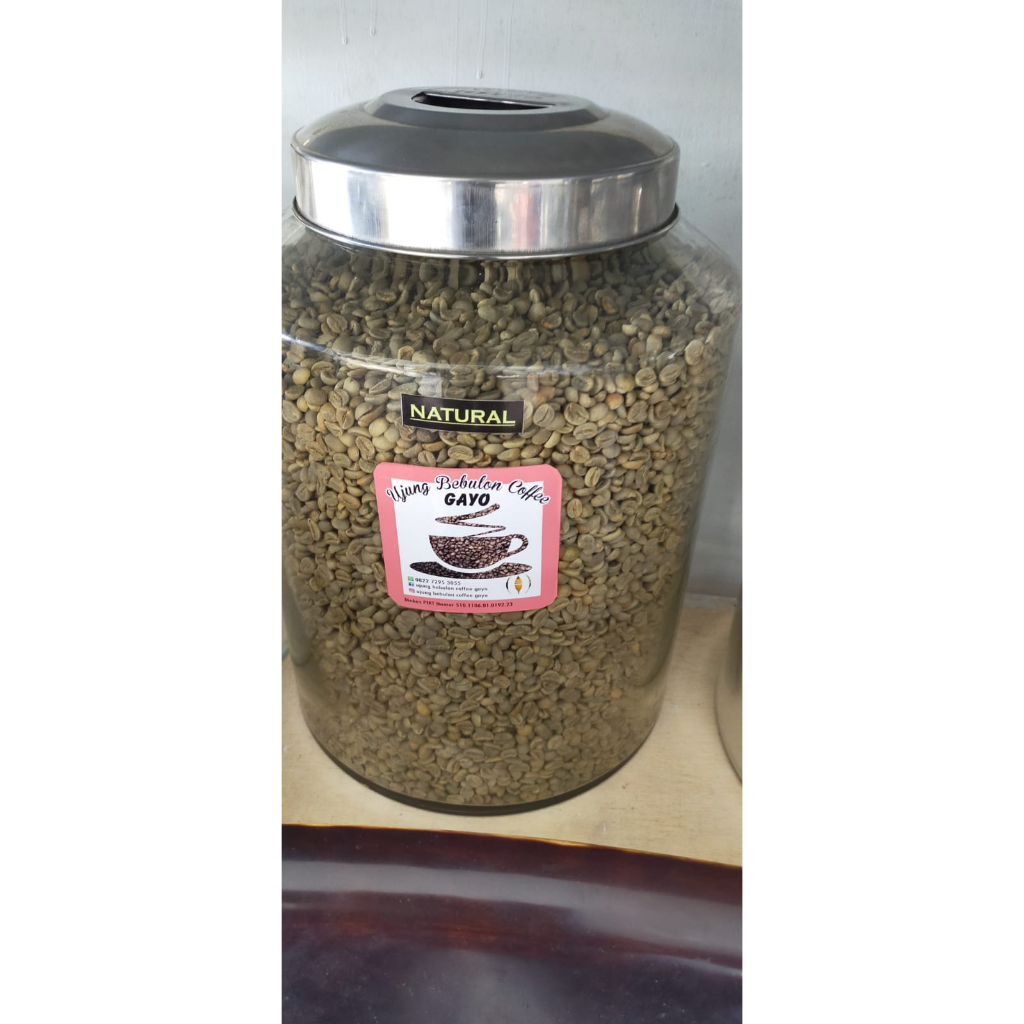 

Green Bean Kopi Gayo Natural 1 kg (Biji Mentah)